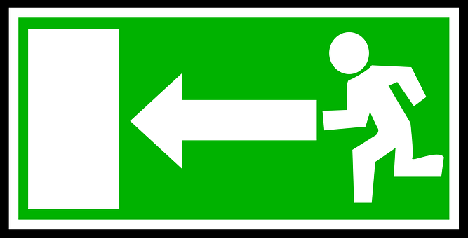 sign for fire exit