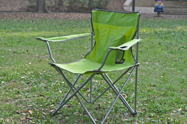 green backpacking chair