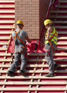 men on the roof