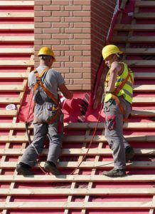 men on the roof